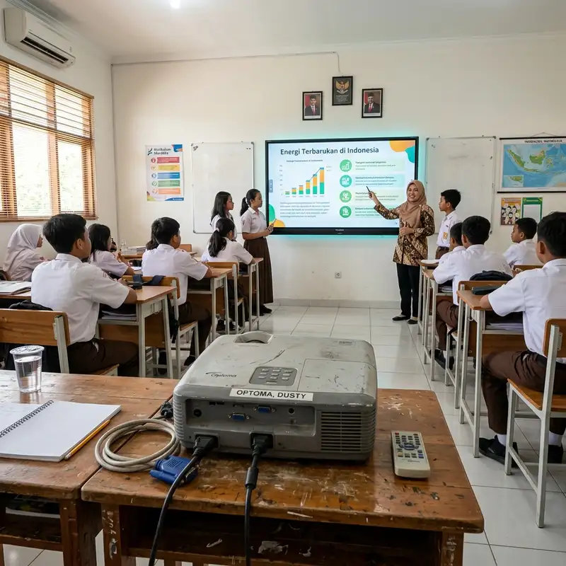 Komparasi Biaya Perawatan Proyektor dan Panel Interaktif (IFP)