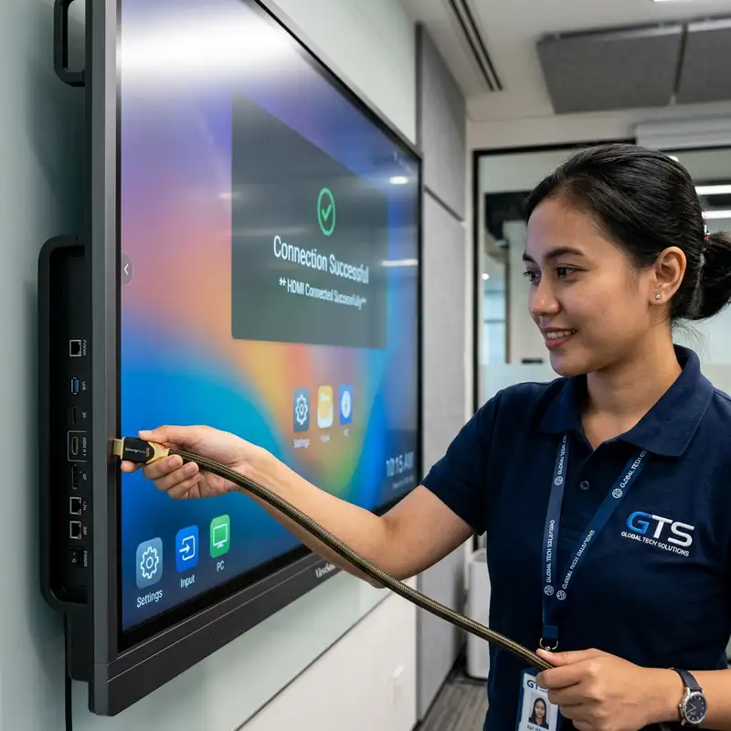 Mengatasi Masalah (Troubleshooting) Koneksi HDMI pada Panel Interaktif